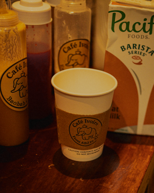 Vintage espresso machine at pop-up